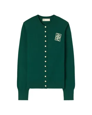 Tory Burch ボタンエンブレムカーディガン - サムネイル1