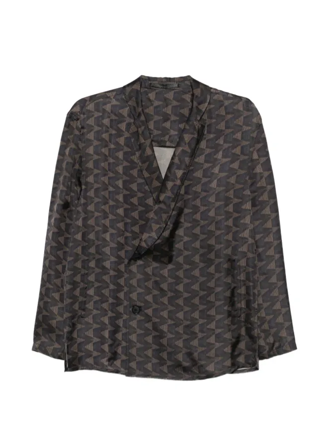 Giorgio Armani Giorgio Armani 幾何学柄ブレザーの商品画像
