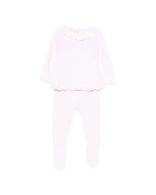 Paz Rodriguez lace-trim trousers set - Pink - サムネイル1