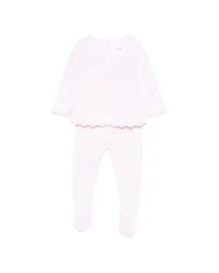 Paz Rodriguez lace-trim trousers set - Pink - サムネイル2