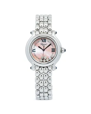 Chopard Pre-Owned ハッピースポーツ ダイヤモンド ウォッチ - ピンク - サムネイル1