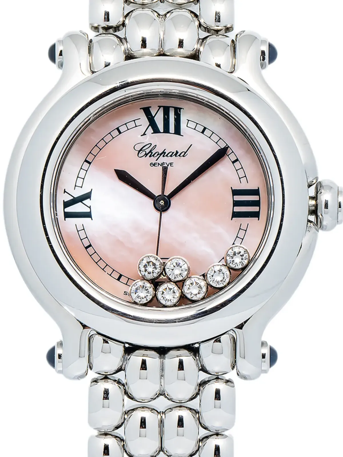 Chopard Pre-Owned ハッピースポーツ ダイヤモンド ウォッチ - ピンク - 画像2