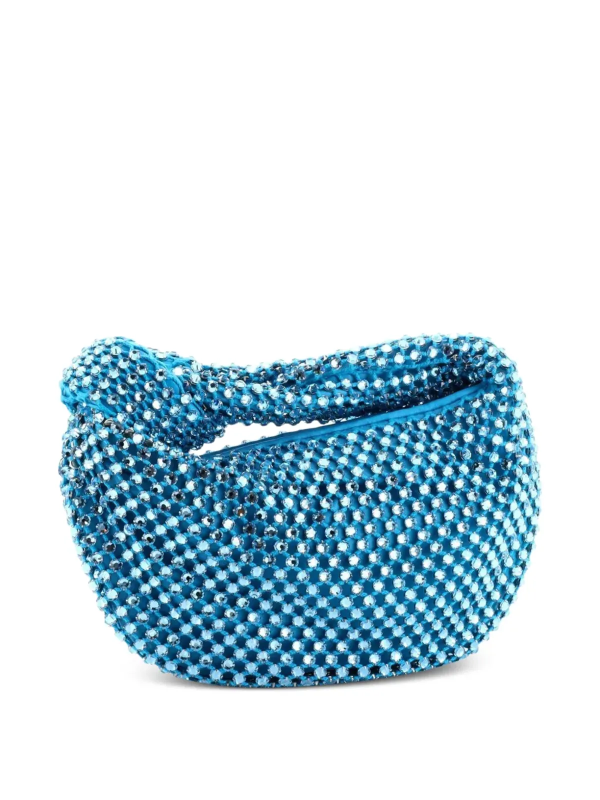 Bottega Veneta ビンテージ Jodie ホーボー クリスタルエンベリッシュド メッシュ ミニ サッチェル - 画像3