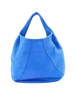 Bottega Veneta Pre-Owned ベースボールレザー イントレチャートディテール ホーボーバッグ - サムネイル1