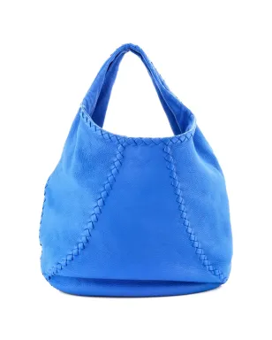 Bottega Veneta Pre-Owned ベースボールレザー イントレチャートディテール ホーボーバッグ - サムネイル2