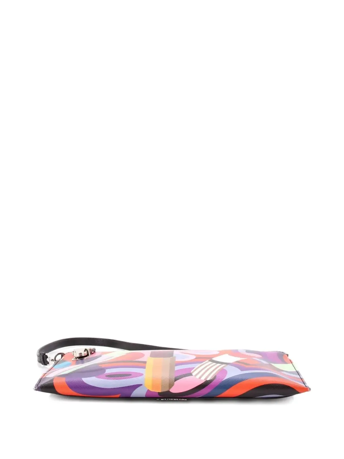 Prada Pre-Owned Push Lock Zip Pochette Printed Saffiano ショルダーバッグ - Multicolour - 画像4
