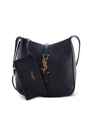 Saint Laurent Vintage Le 5 a 7 Supple Leather Baby ホーボーバッグ - ブラック - サムネイル1