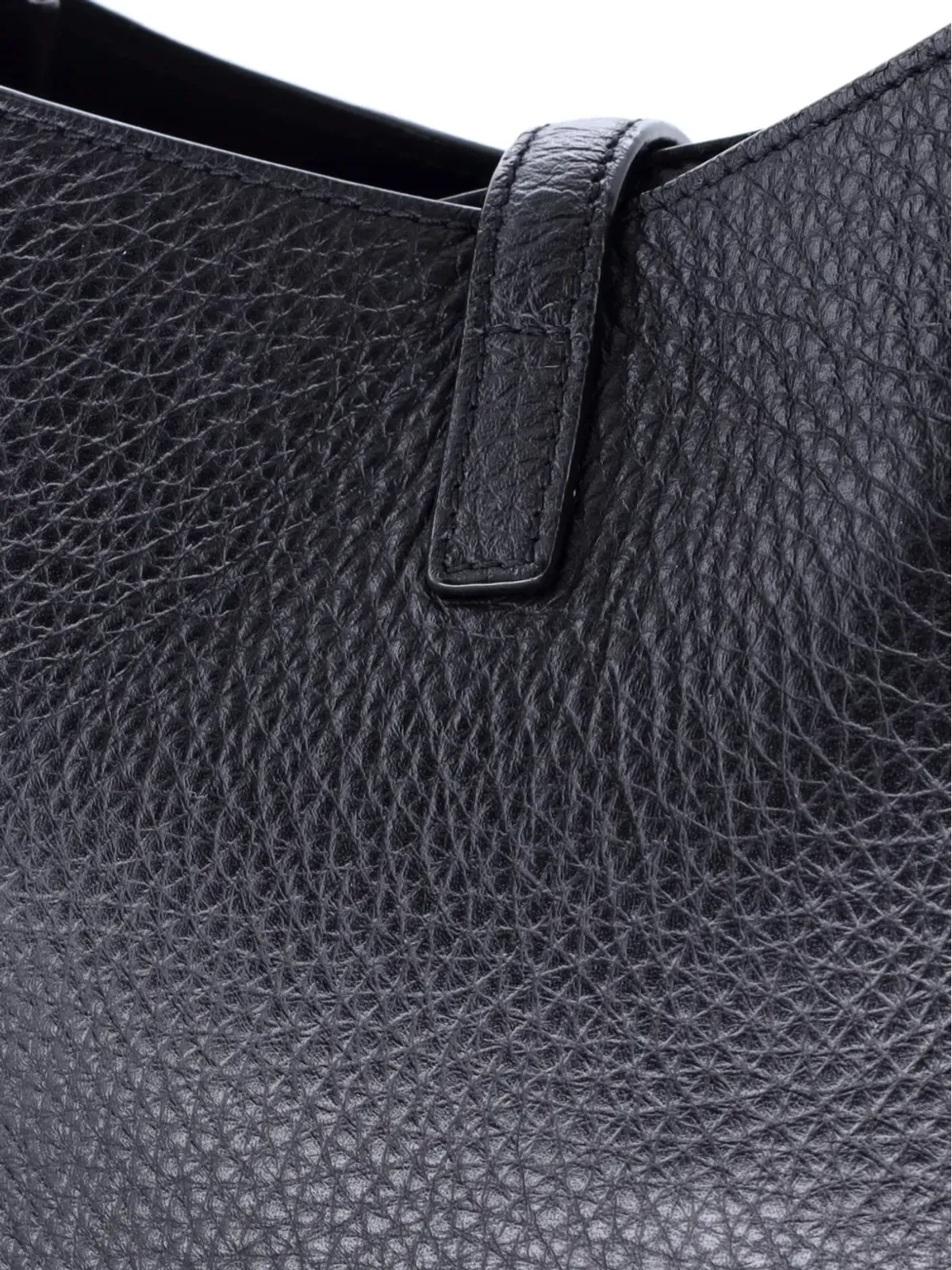 Saint Laurent Vintage Le 5 a 7 Supple Leather Baby ホーボーバッグ - ブラック - 画像5