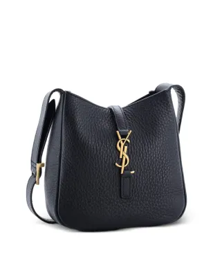 Saint Laurent Vintage Le 5 a 7 Supple Leather Baby ホーボーバッグ - ブラック - サムネイル3