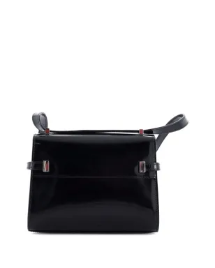 Saint Laurent ビンテージ マンハッタン ショルダーバッグ レザー ミニ クロスボディバッグ ブラック - サムネイル2