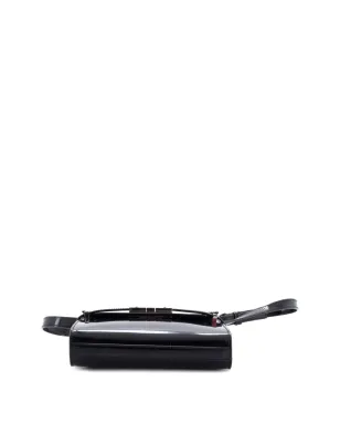 Saint Laurent ビンテージ マンハッタン ショルダーバッグ レザー ミニ クロスボディバッグ ブラック - サムネイル4
