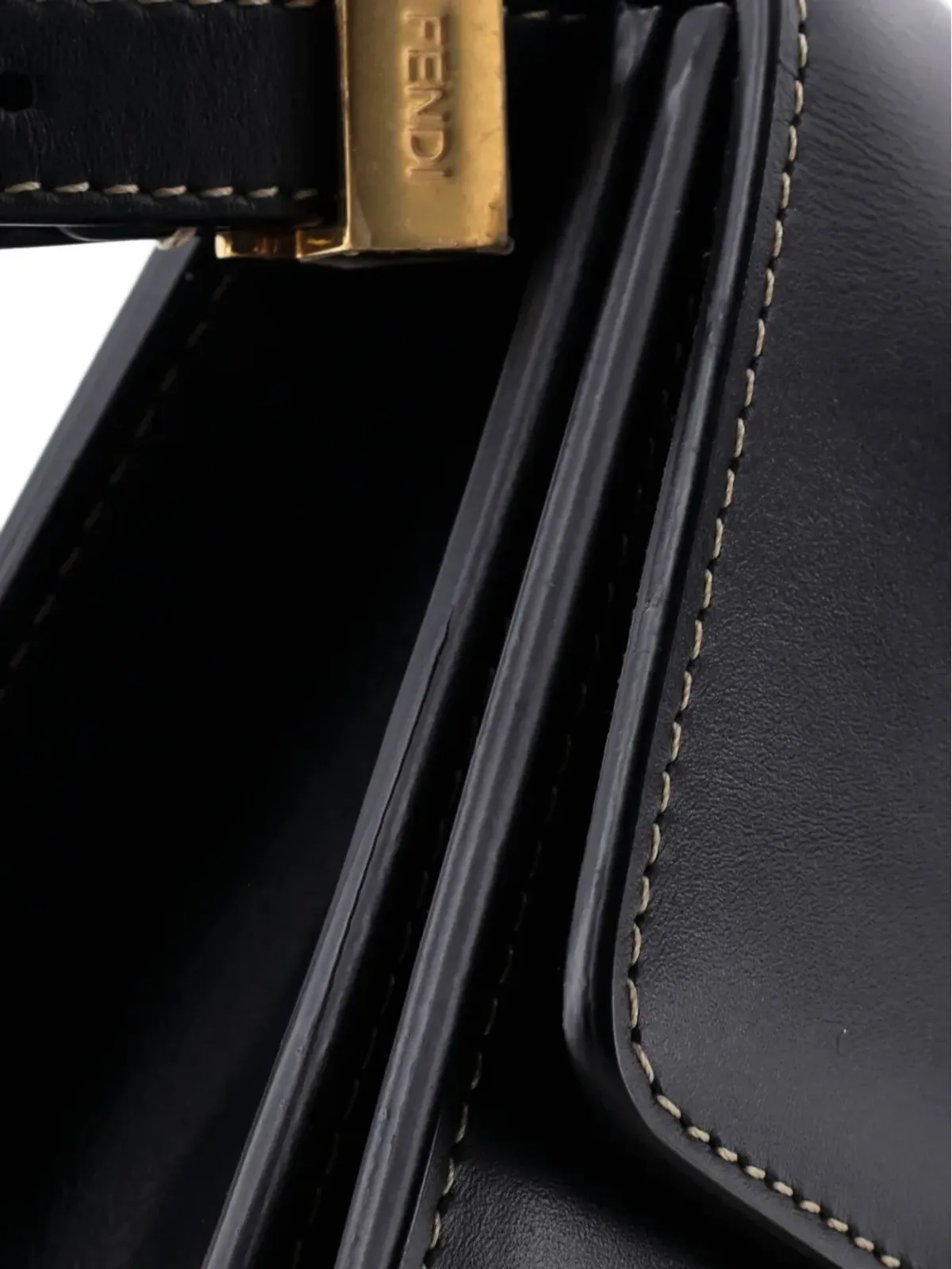 Fendi Vintage ファブレザー ショルダーバッグ - 画像5