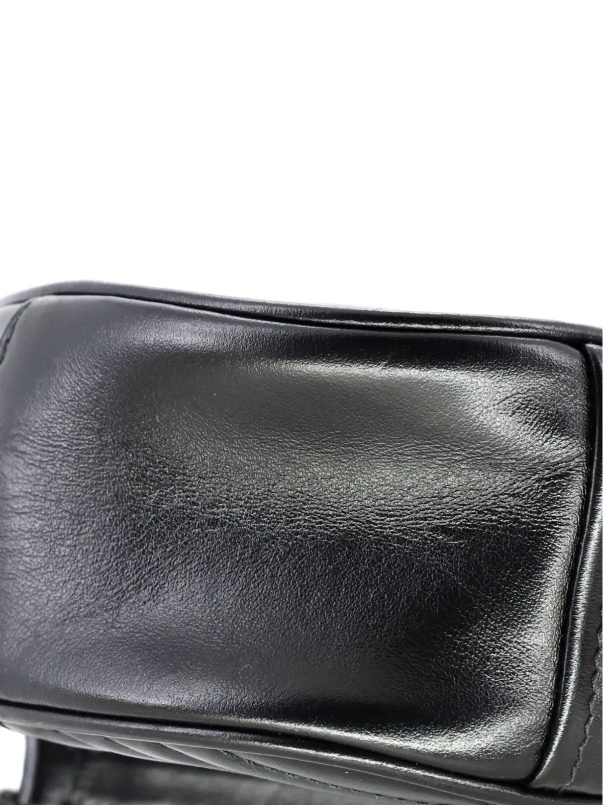 Prada ビンテージ Dome Diagramme Quilted Leather Small crossbody bag - Black - 画像5