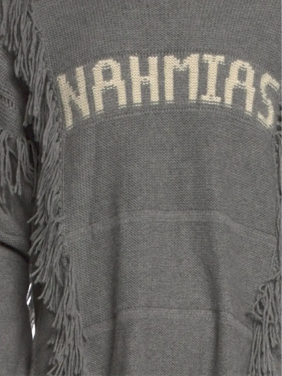 Nahmias クルーネック フリンジ付き distressed セーター - グレー - 画像2
