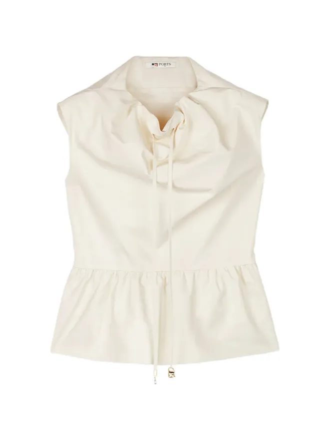 Ports 1961 Ports 1961 ドレープペプラムトップの商品画像