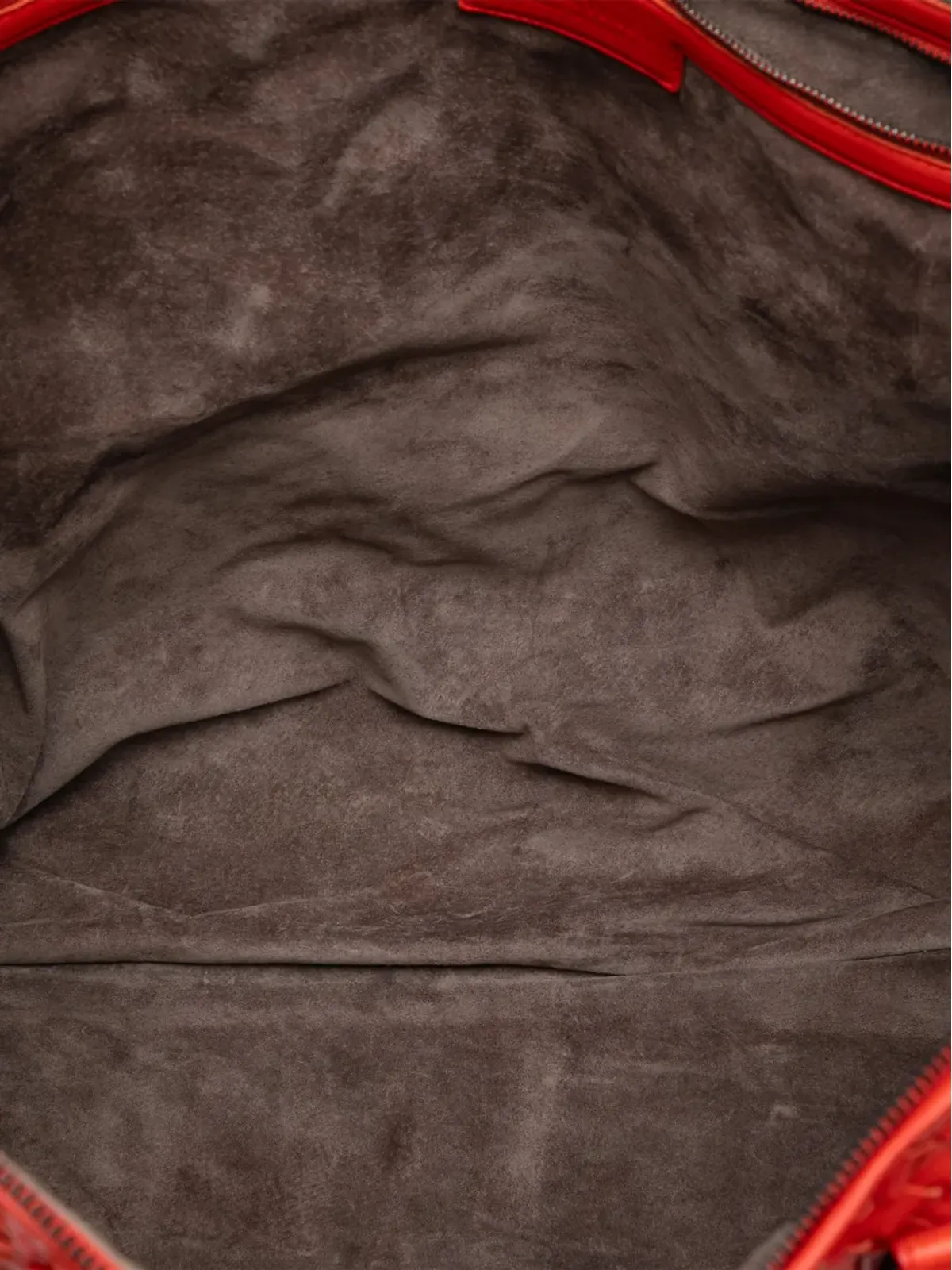 Bottega Veneta マキシイントレッチアート ナッパ コンバーチブル サッチェル - レッド - 画像5
