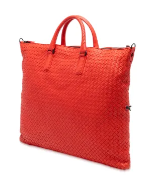 Bottega Veneta マキシイントレッチアート ナッパ コンバーチブル サッチェル - レッド - サムネイル3