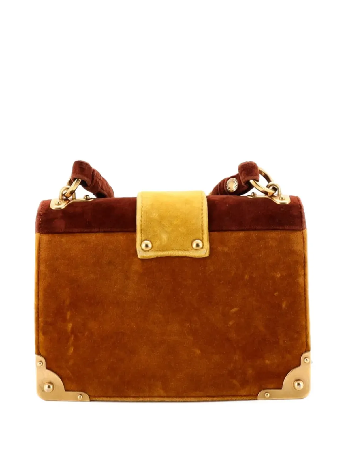 Prada Pre-Owned アニマリエ Cahier コンバーチブル ヴェルベット ショルダーバッグ - 画像2