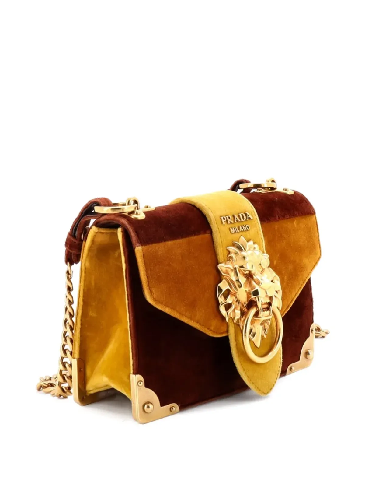 Prada Pre-Owned アニマリエ Cahier コンバーチブル ヴェルベット ショルダーバッグ - 画像3