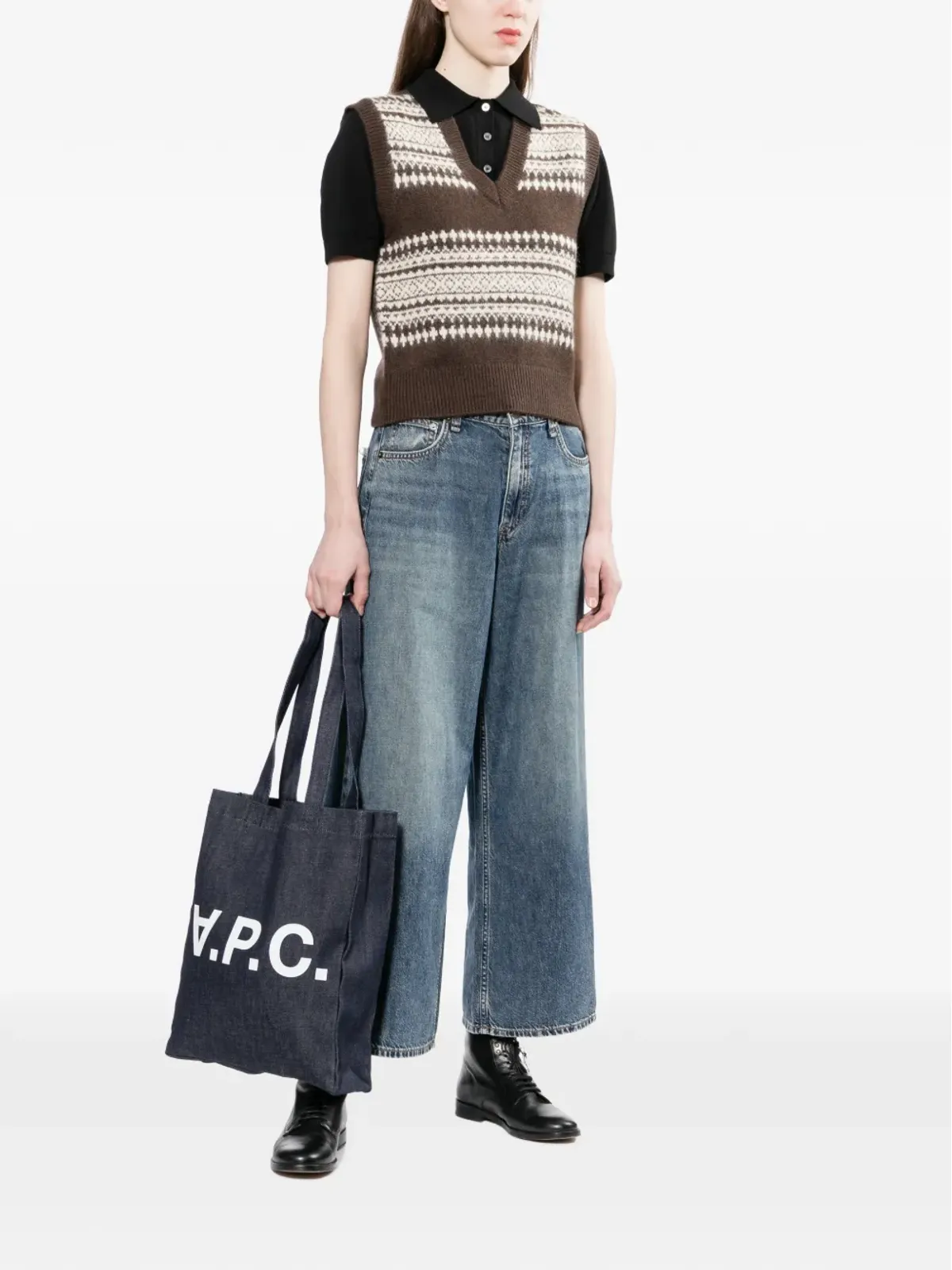 A.P.C. Laure トートバッグ - Blue - 画像2