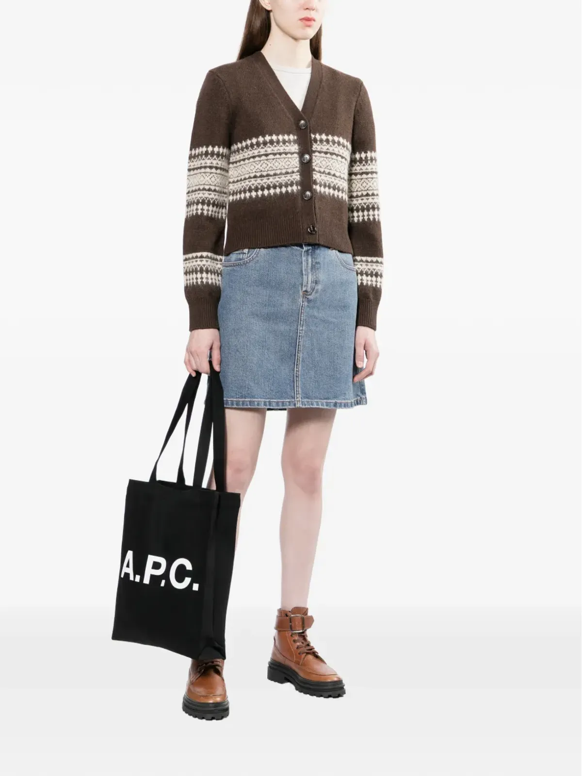 A.P.C. テキストショルダーバッグ - 画像2
