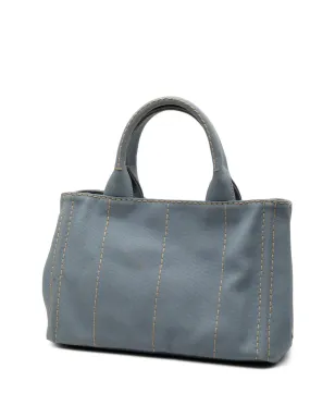 Prada ビンテージ 小型キャンバス Canapa ロゴ サッチェル - サムネイル3