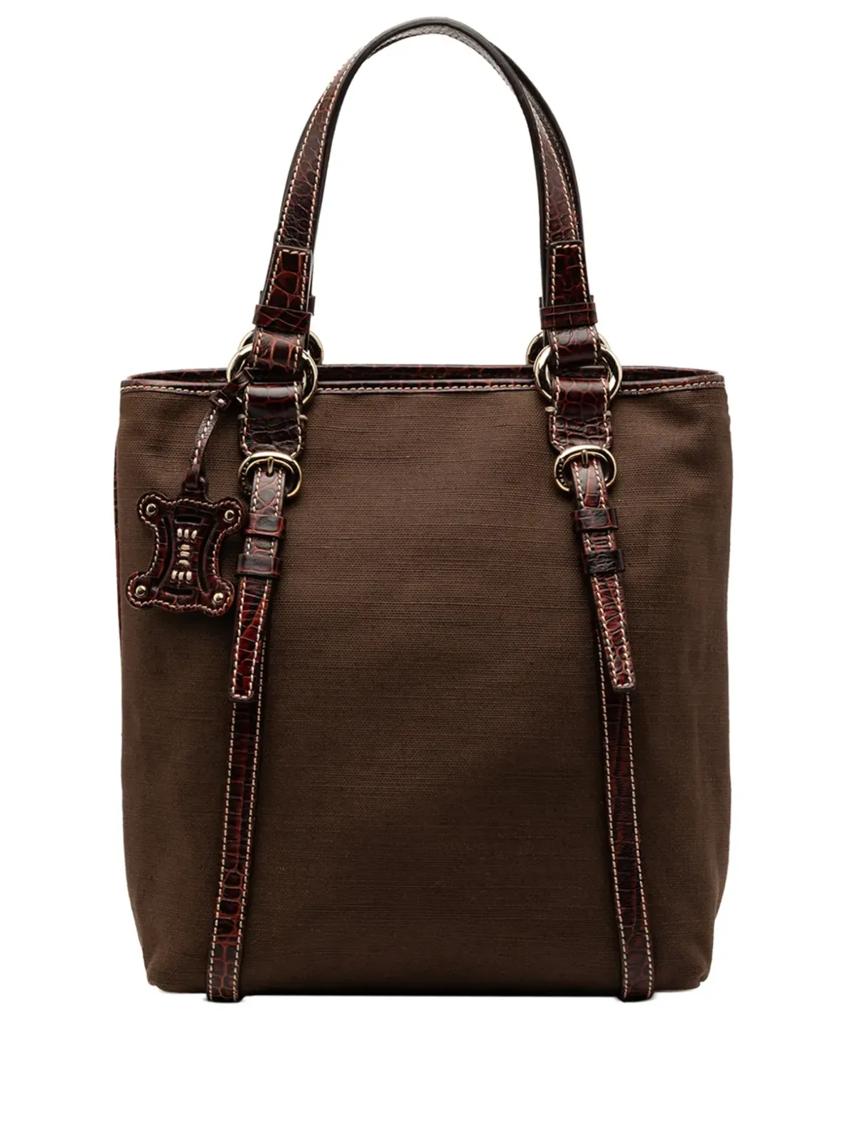 Celine ビンテージ 2007 キャンバス トートバッグ - ブラウン - 画像1