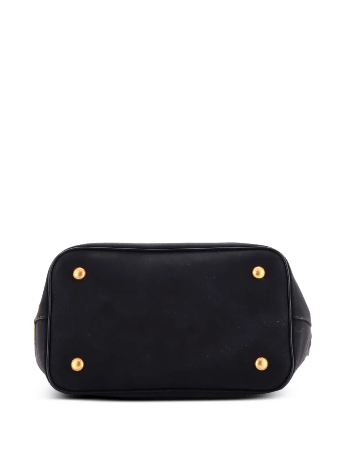 Prada Pre-Owned ロゴ オープンキャンバス トートバッグ ブラック - 画像4
