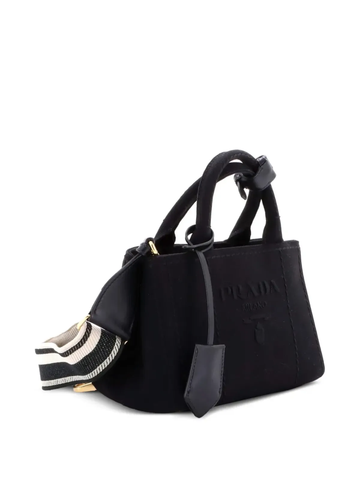 Prada Pre-Owned ロゴ Jardiniere キャンバス ミニ トートバッグ - 画像3