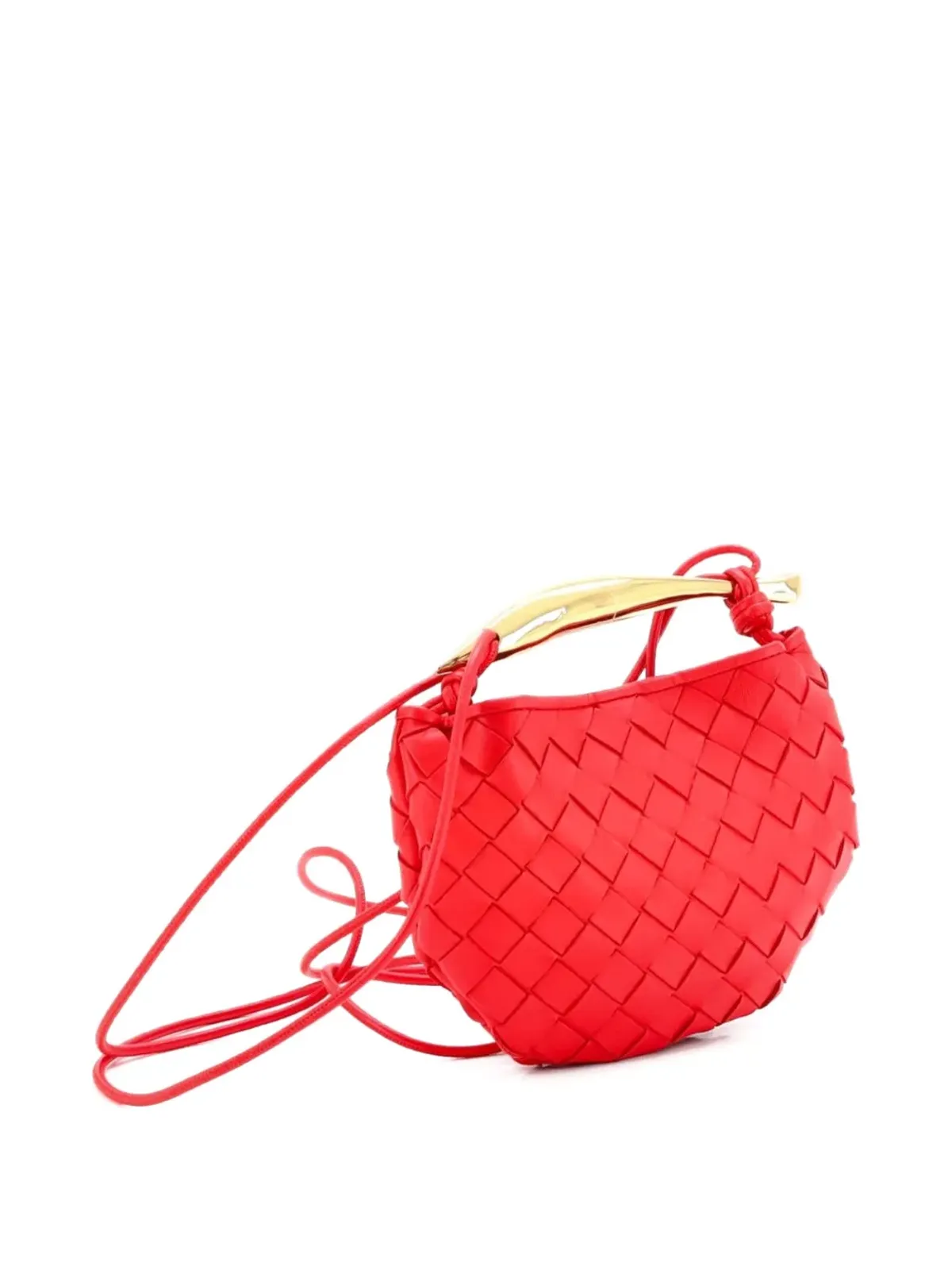 Bottega Veneta Pre-Owned サルディーニ トップハンドルバッグ イントレチャート・ナッパ サッチェル - レッド - 画像3