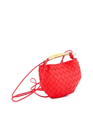 Bottega Veneta Pre-Owned サルディーニ トップハンドルバッグ イントレチャート・ナッパ サッチェル - レッド - サムネイル3