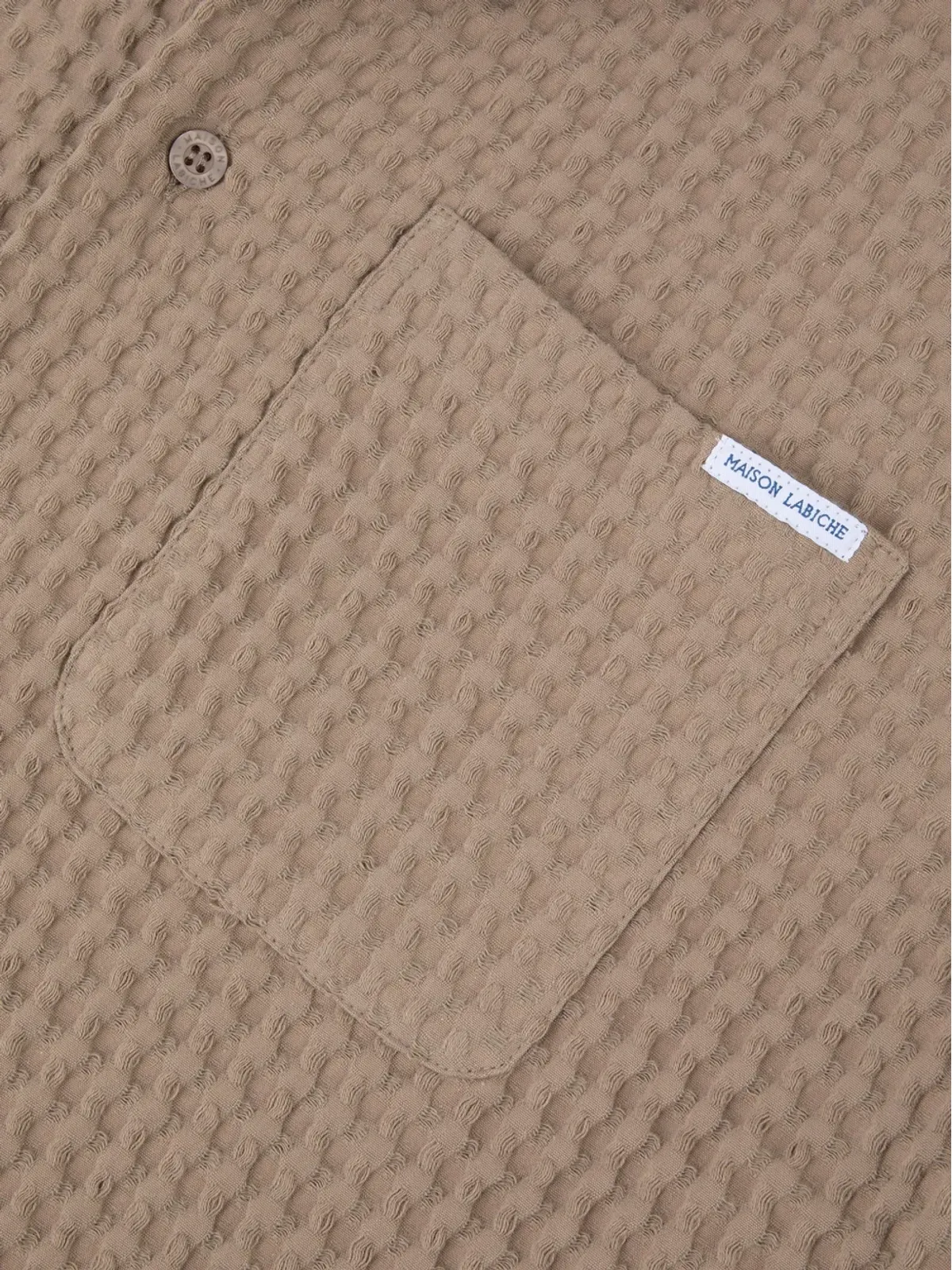 Maison Labiche 胸ポケット付き半袖シャツ - Neutrals - 画像3