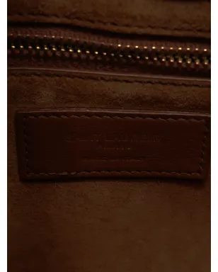 Saint Laurent Pre-Owned エンボス加工レザー ショルダーバッグ - ブラック - サムネイル5