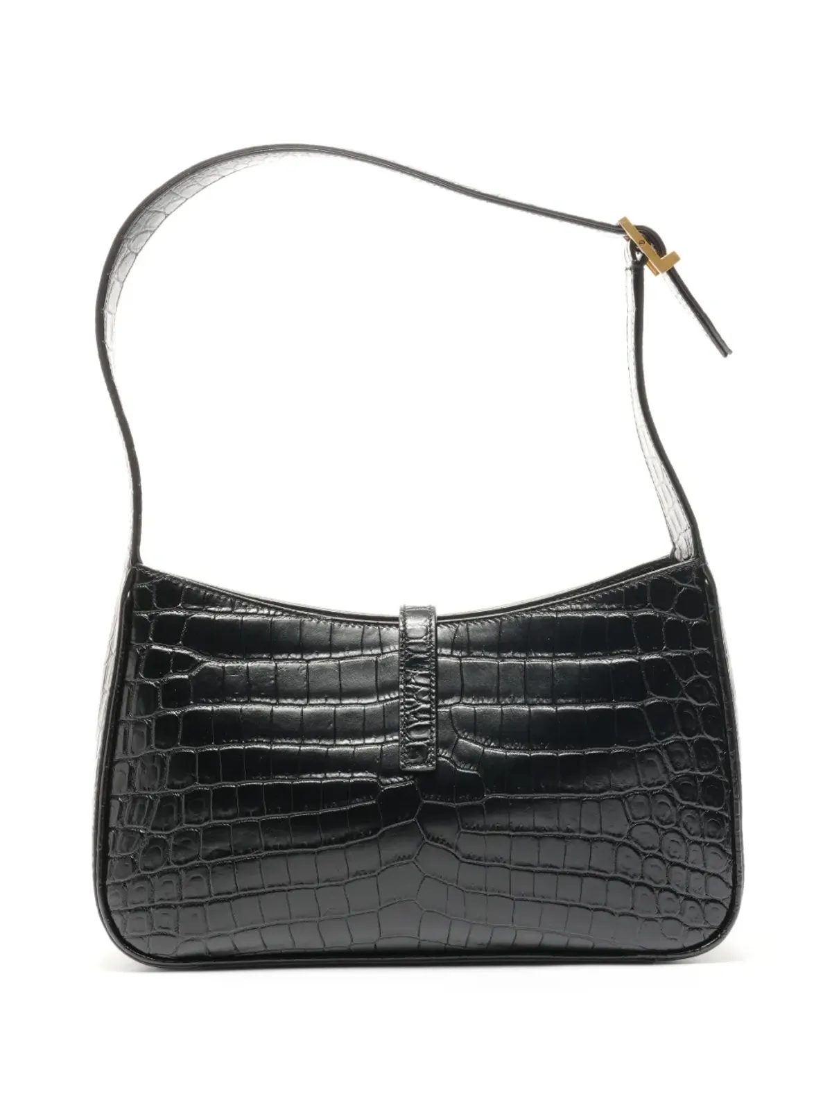 Saint Laurent Pre-Owned エンボス加工レザー ショルダーバッグ - ブラック - 画像2