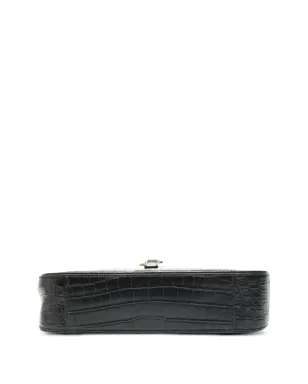 Saint Laurent Pre-Owned エンボス加工レザー ショルダーバッグ - ブラック - サムネイル3