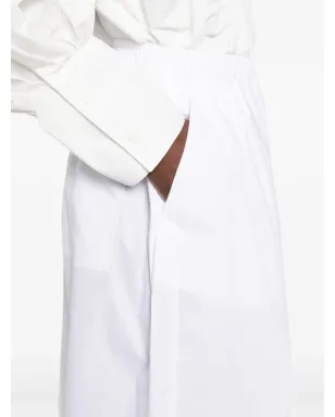 THELATEST Dora elasticated-waist palazzo pants - White - サムネイル5
