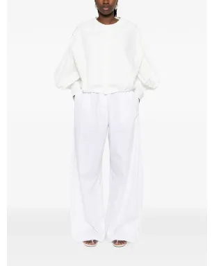 THELATEST Dora elasticated-waist palazzo pants - White - サムネイル2