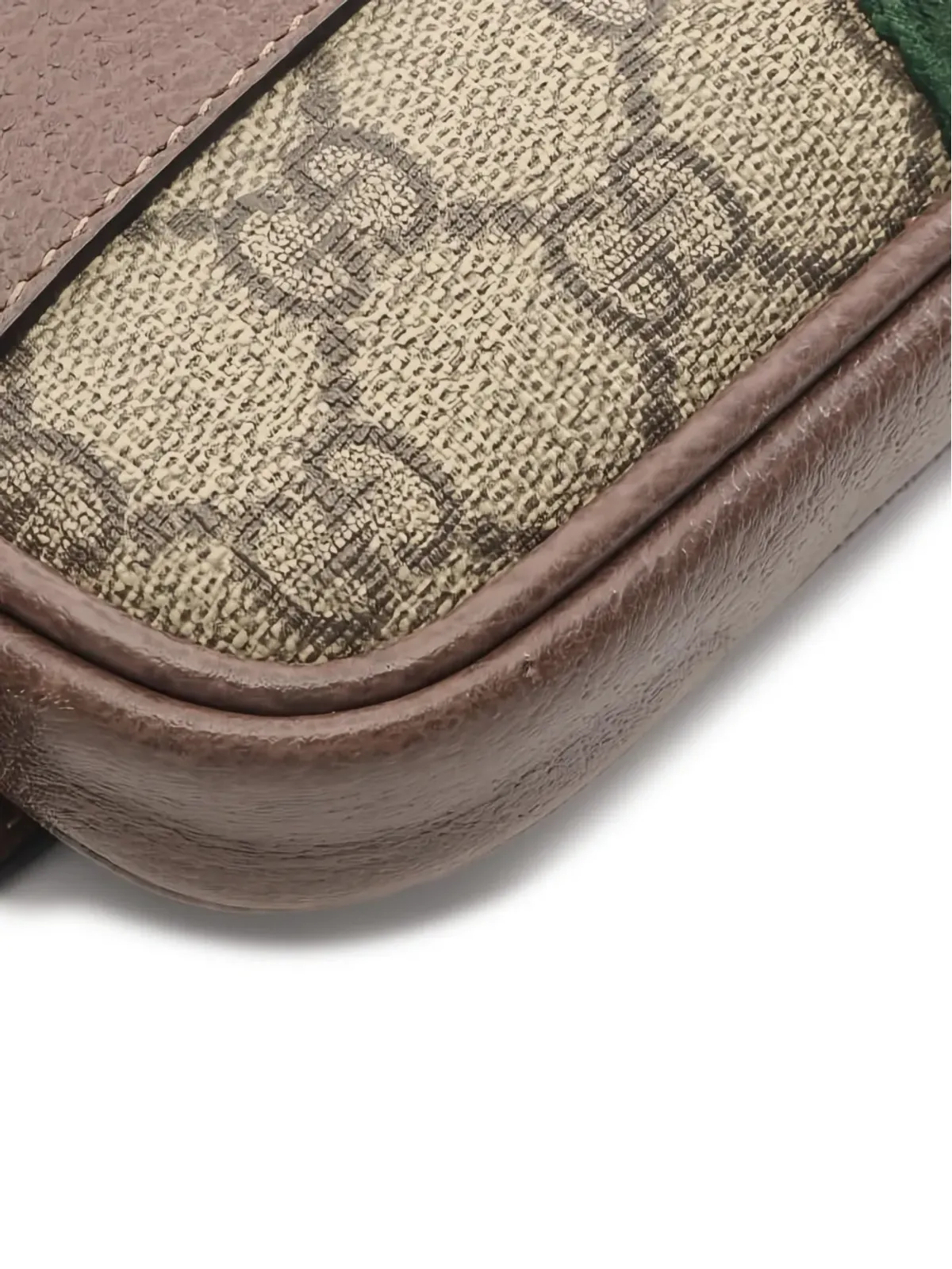 Gucci Pre-Owned オフィディア GG Supreme シェリーライン ベルトバッグ - 画像4