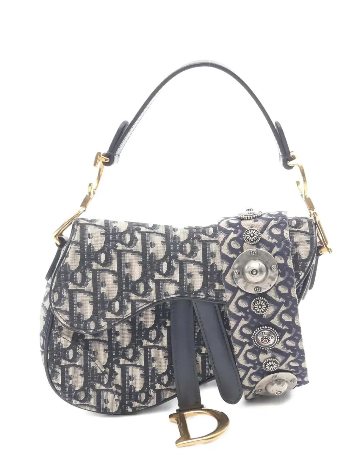 Christian Dior Pre-Owned ミニ Sabble オブリークジャカード トートバッグ - 画像1