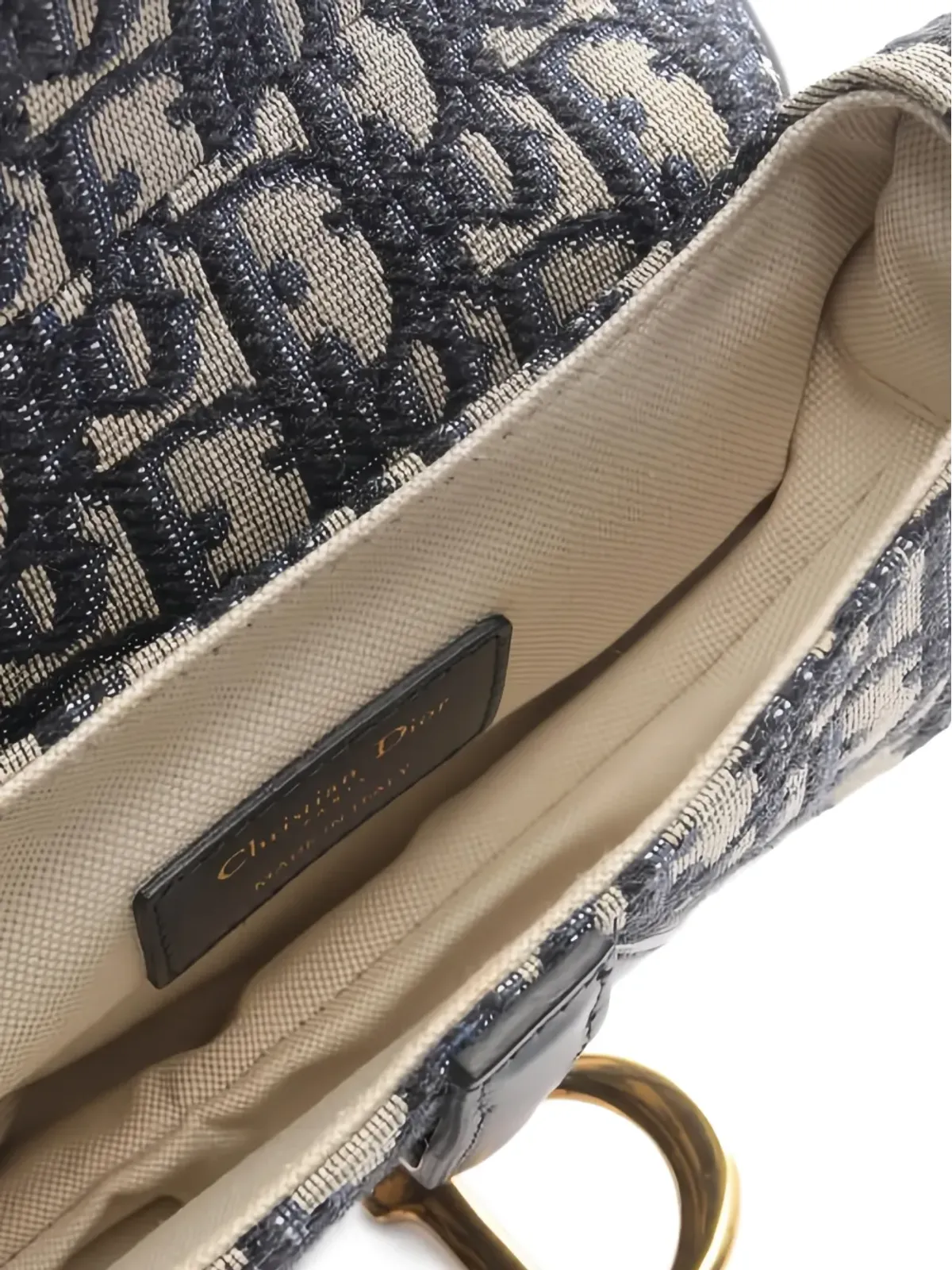 Christian Dior Pre-Owned ミニ Sabble オブリークジャカード トートバッグ - 画像3