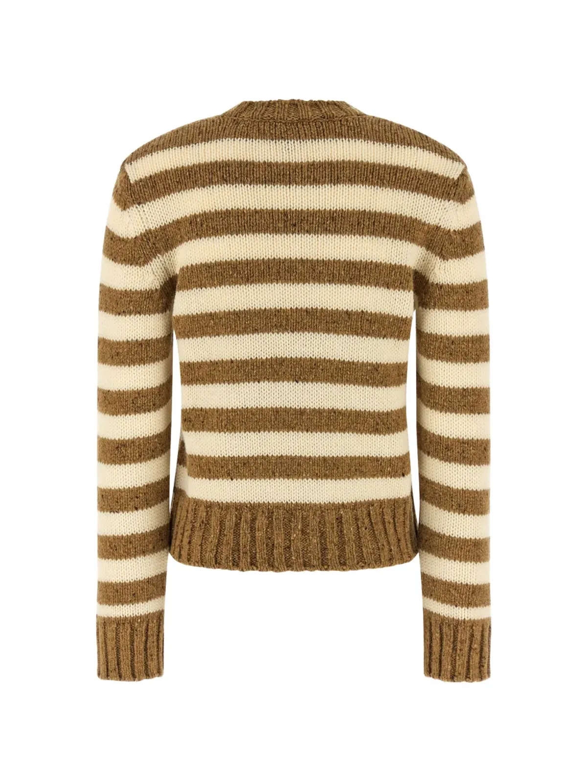 A.P.C. striped crew-neck knitted sweater - Brown - 画像2
