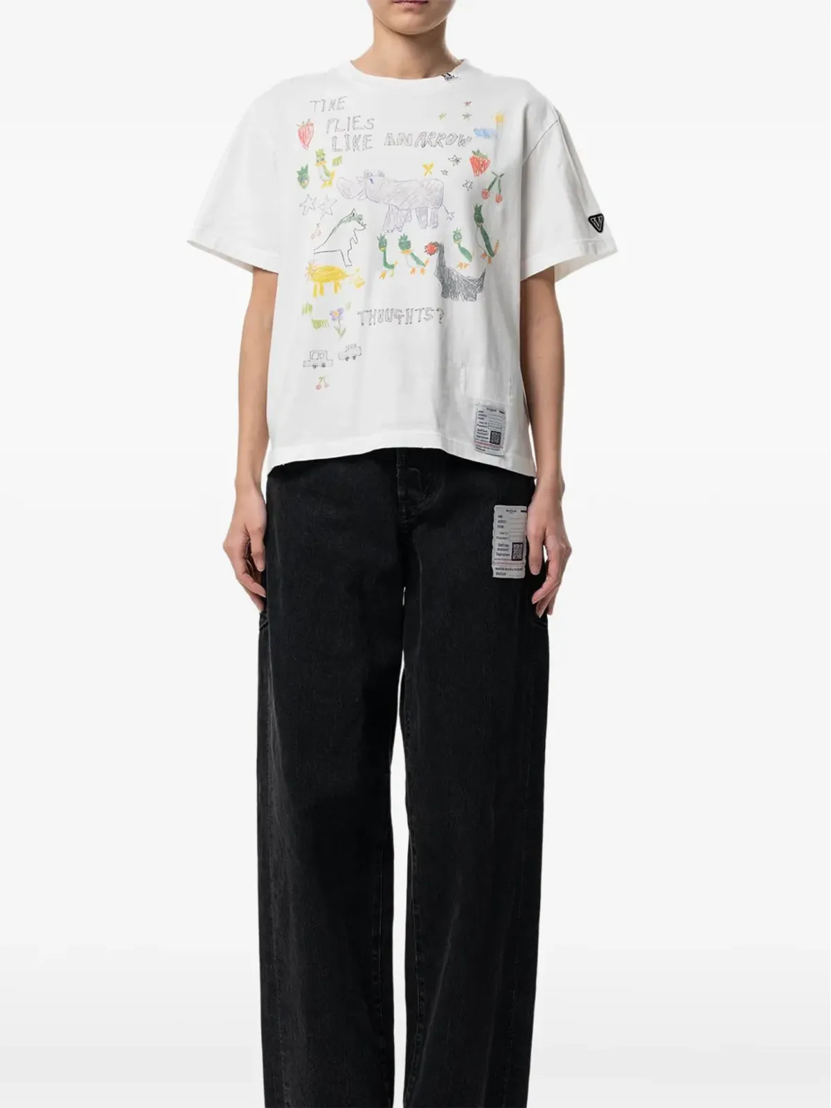 Maison MIHARA YASUHIRO イラストプリントTシャツ - 画像2