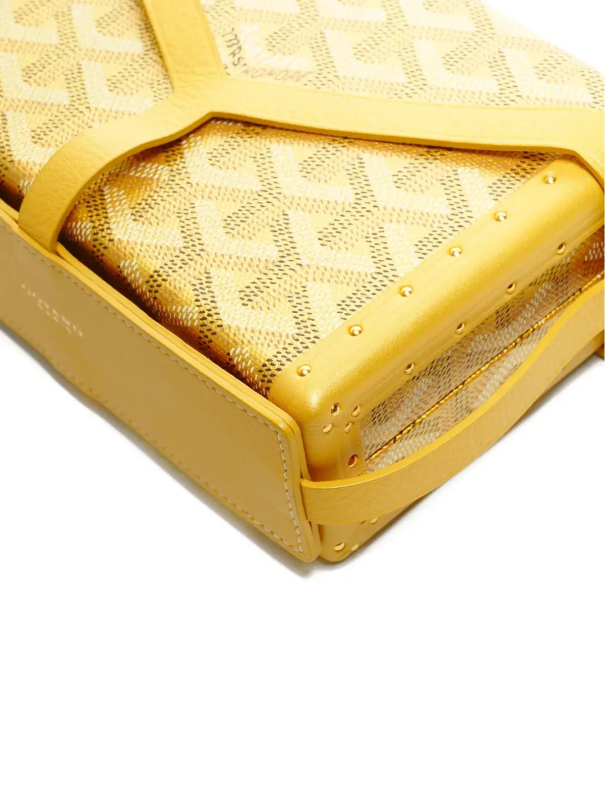 Goyard Pre-Owned トランクショルダーバッグ - イエロー - 画像5