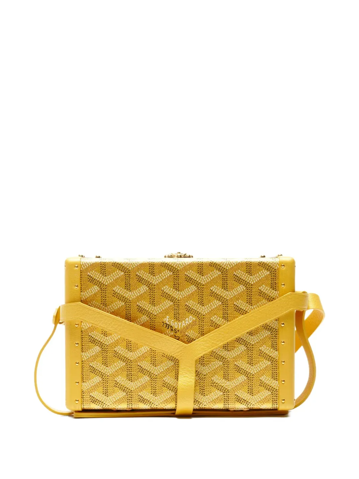 Goyard Pre-Owned トランクショルダーバッグ - イエロー - 画像2