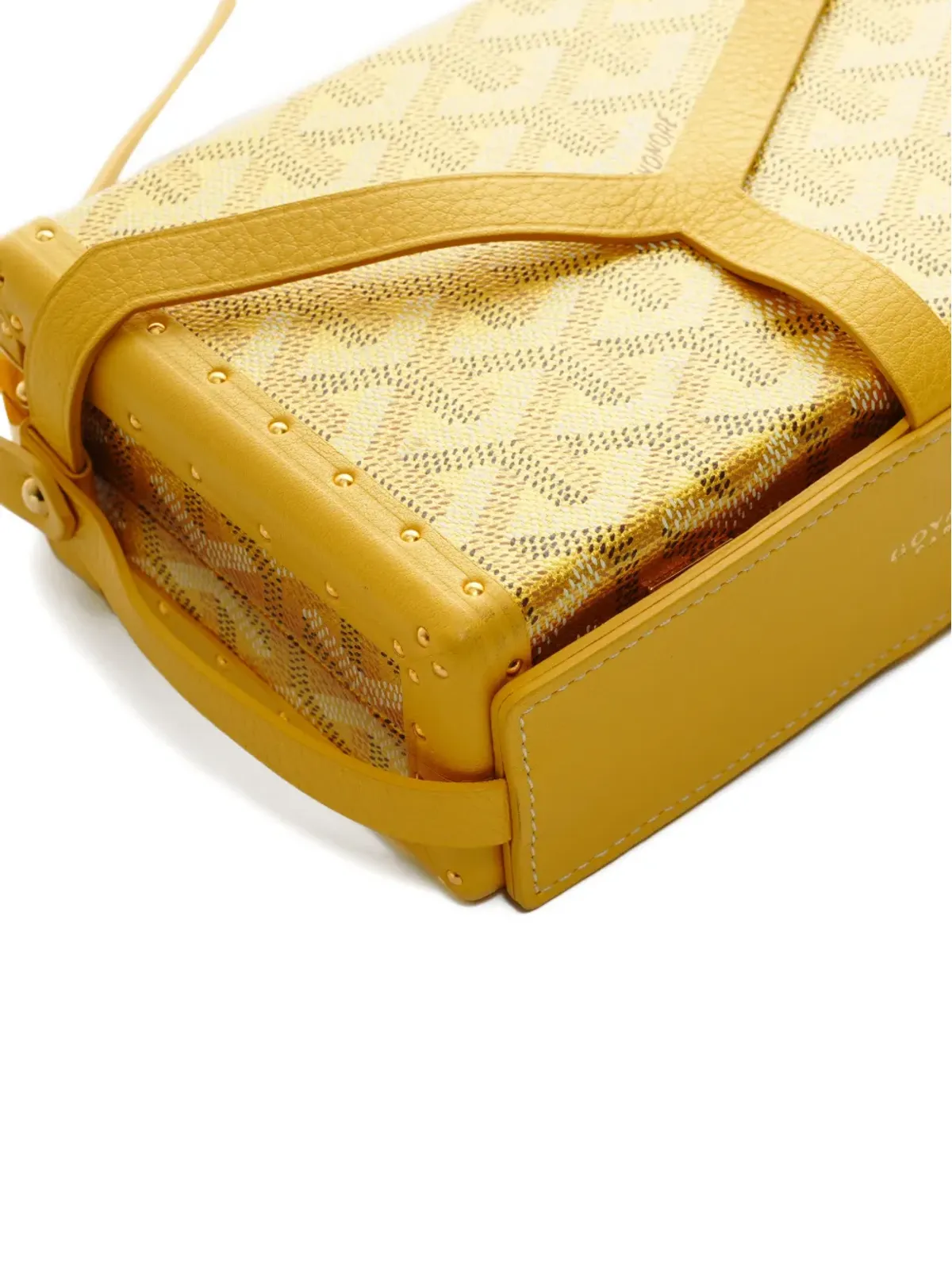 Goyard Pre-Owned トランクショルダーバッグ - イエロー - 画像4
