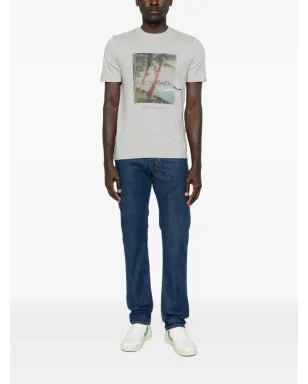 Jacob Cohën グラフィックプリント クルーネック Tシャツ - グレー - サムネイル2