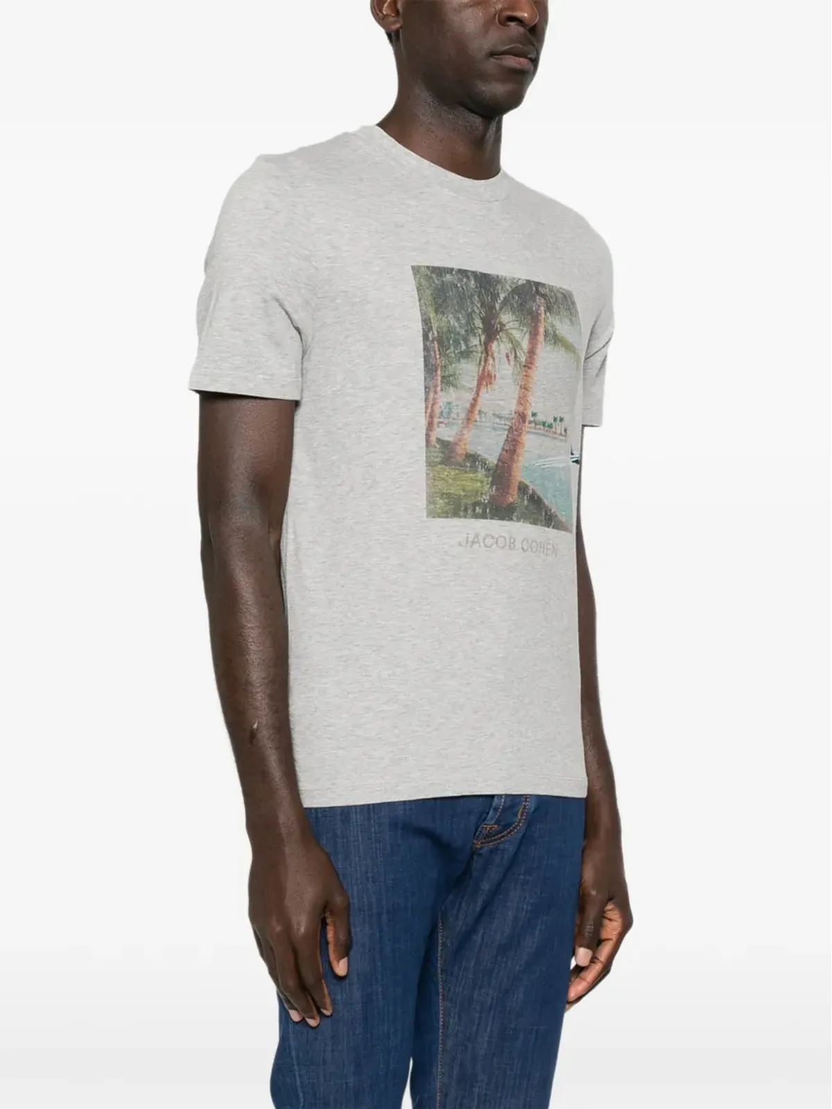 Jacob Cohën グラフィックプリント クルーネック Tシャツ - グレー - 画像3