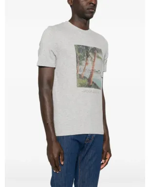 Jacob Cohën グラフィックプリント クルーネック Tシャツ - グレー - サムネイル3