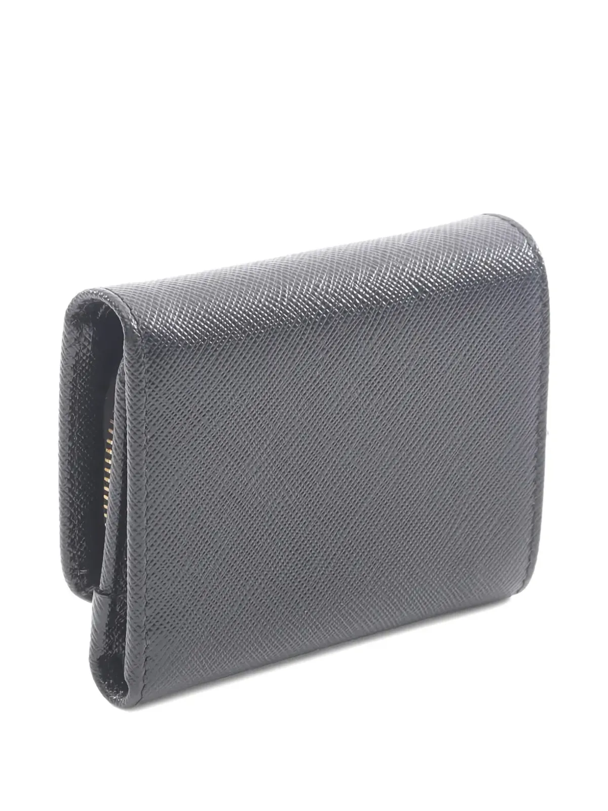 Prada Pre-Owned ロゴレザー トライフォールドウォレット - ブラック - 画像2