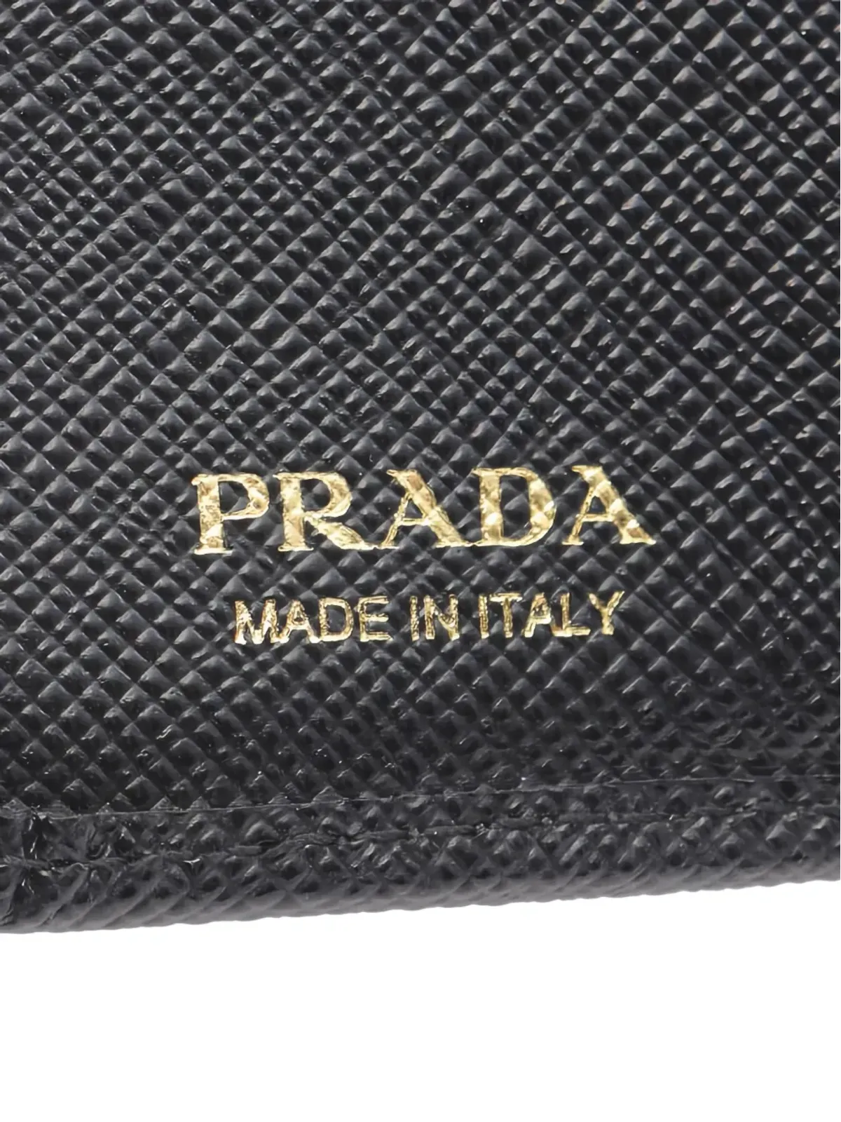 Prada Pre-Owned ロゴレザー トライフォールドウォレット - ブラック - 画像4
